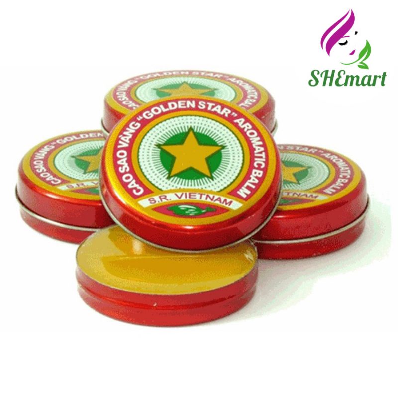 Set 03 X 10g Golden Star Aromatic Balm Vietnamese Cao Sao Vang Ointment Cream