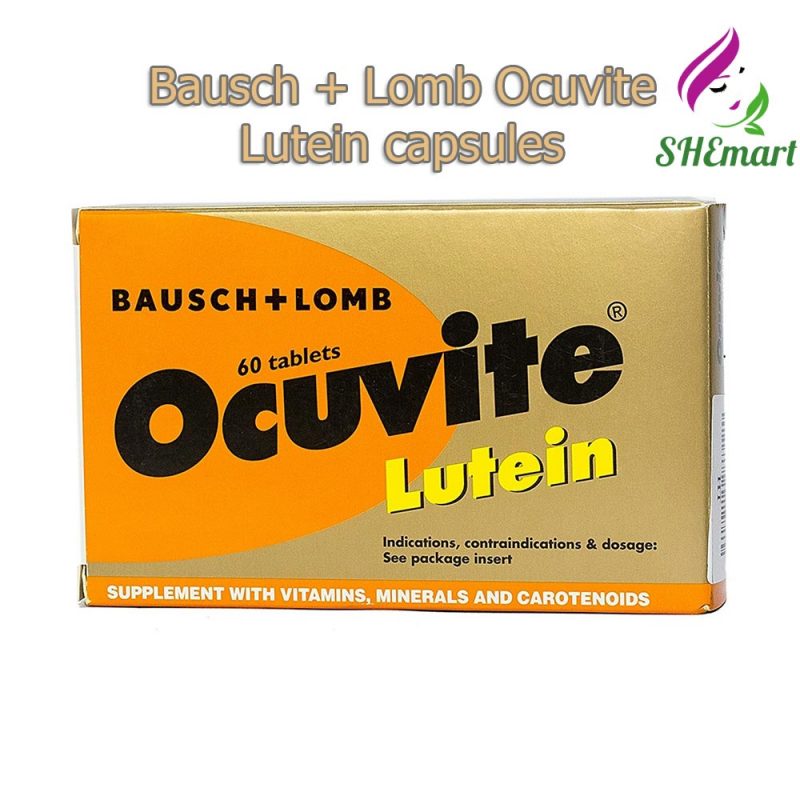 Bausch Lomb Ocuvite Lutein capsules, 3 capsules*20 tablets SHEmart Global