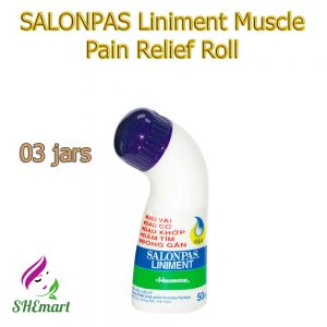 03 Jar SALONPAS Liniment Muscle Pain Relief Roll On Bottle Liquid 50ml