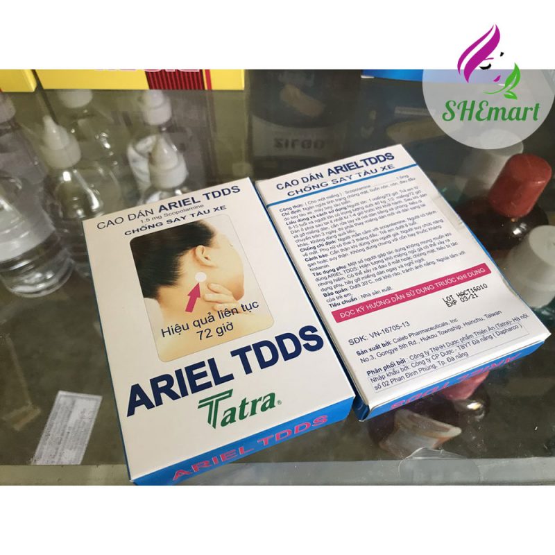Combo 10 * Ariel TDDS Motion Sickness Patch Scopolamine Patch SHEmart