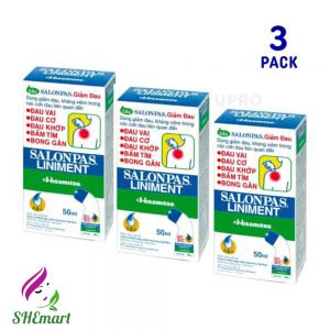 03 Jar SALONPAS Liniment Muscle Pain Relief Roll On Bottle Liquid 50ml