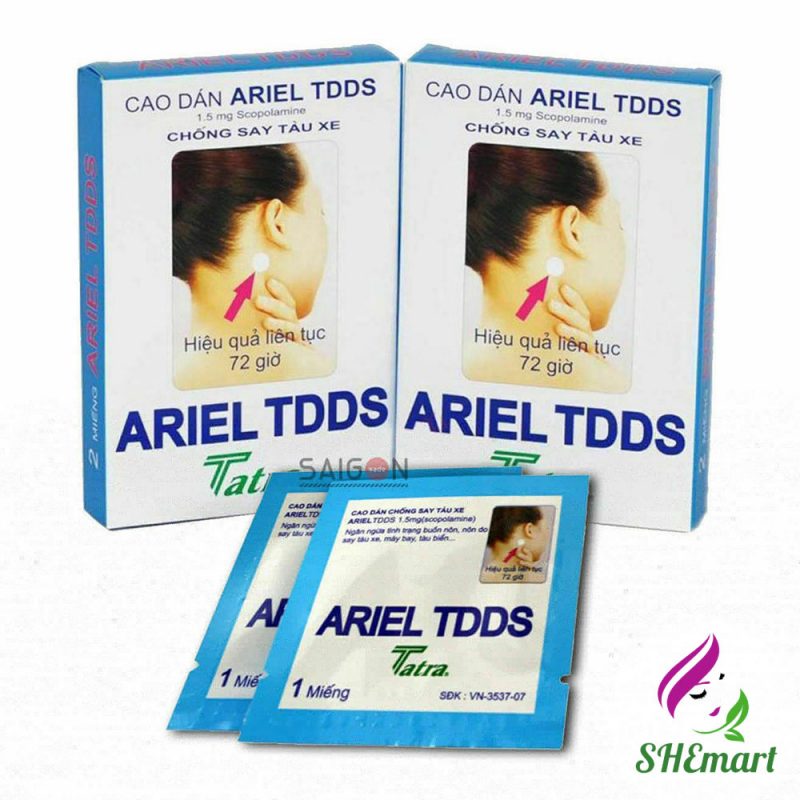 Combo 10 * Ariel TDDS Motion Sickness Patch Scopolamine Patch SHEmart