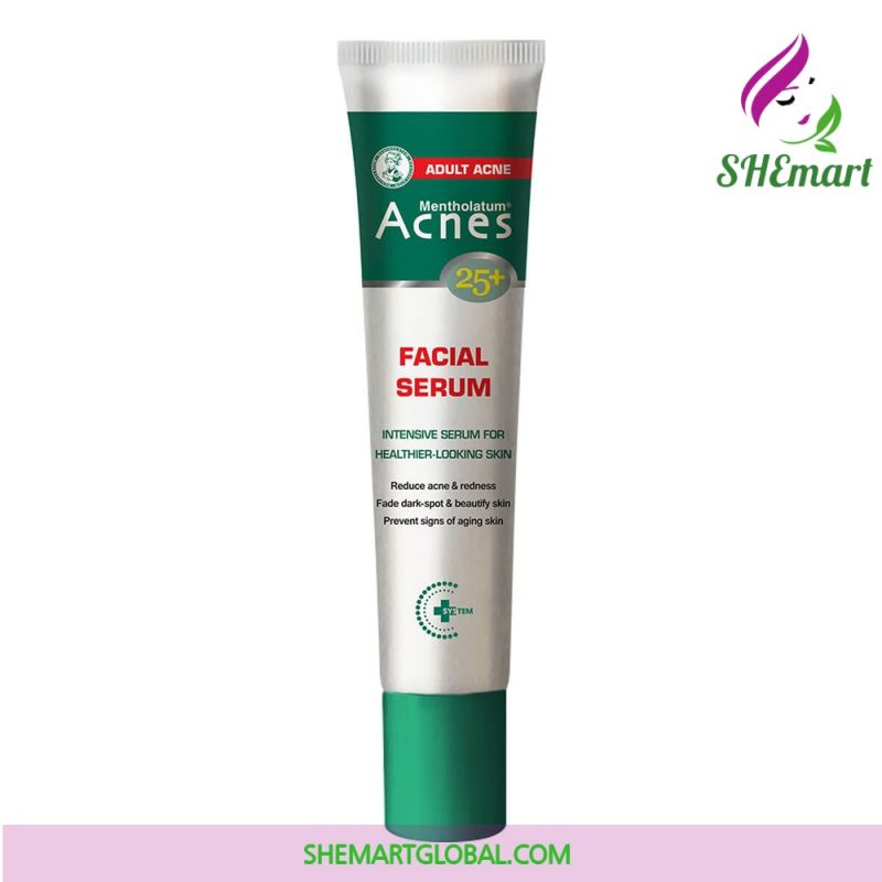 Acnes 25+ Facial Serum helps reduce acne, blurred bruise, prevent signs of aging.