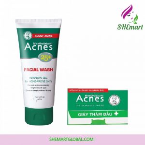 Acnes 25+ Facial Wash Gel Rohto Mentholatum 100 Grams