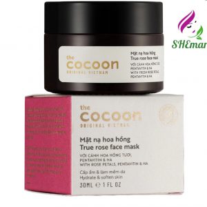True Rose Face Mask, Cocoon – Helps moisturize and soften the skin 30 ml