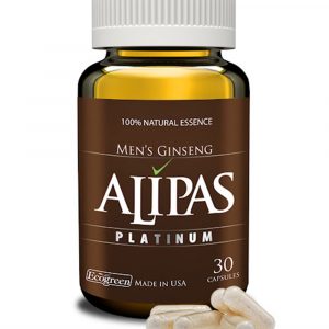 ALIPAS Ginseng Platinum Men Testosterone - Eurycoma Longifolia - Sexual Health - Made St. Paul Brands - USA