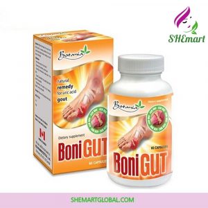 BoniGut Botania Uric Acid Gout Relief Natural Remedy 60 capsules - VAT and shipping fee included