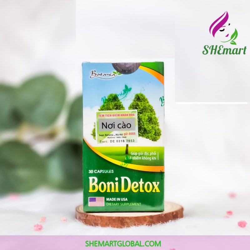 Boni Detox supports lung detoxification and reduces the risk of tumors (Box of 30 tablets) - Free ship
