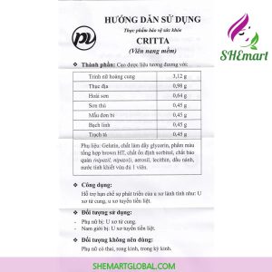 Shemartglobal.com Phuc Vinh Critta – Crinum Latifolium, ovary’s health, breast, prostate – 60 capsules