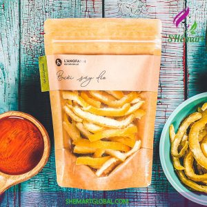 Combo 04 boxes L'angfarm Dried pomelo peel with passion fruit 200grs - Free shipping