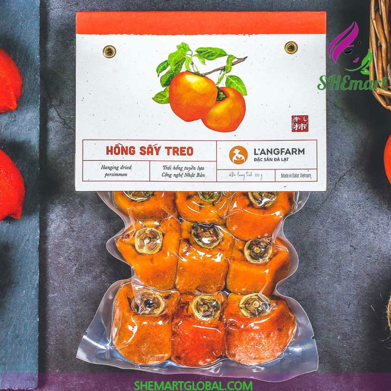 L'angfarm Dried Crystal Persimmon 500grs - Free shipping