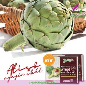 Viet Nam Pure artichoke powder 15 bags - Helps cool the liver and detoxify the body