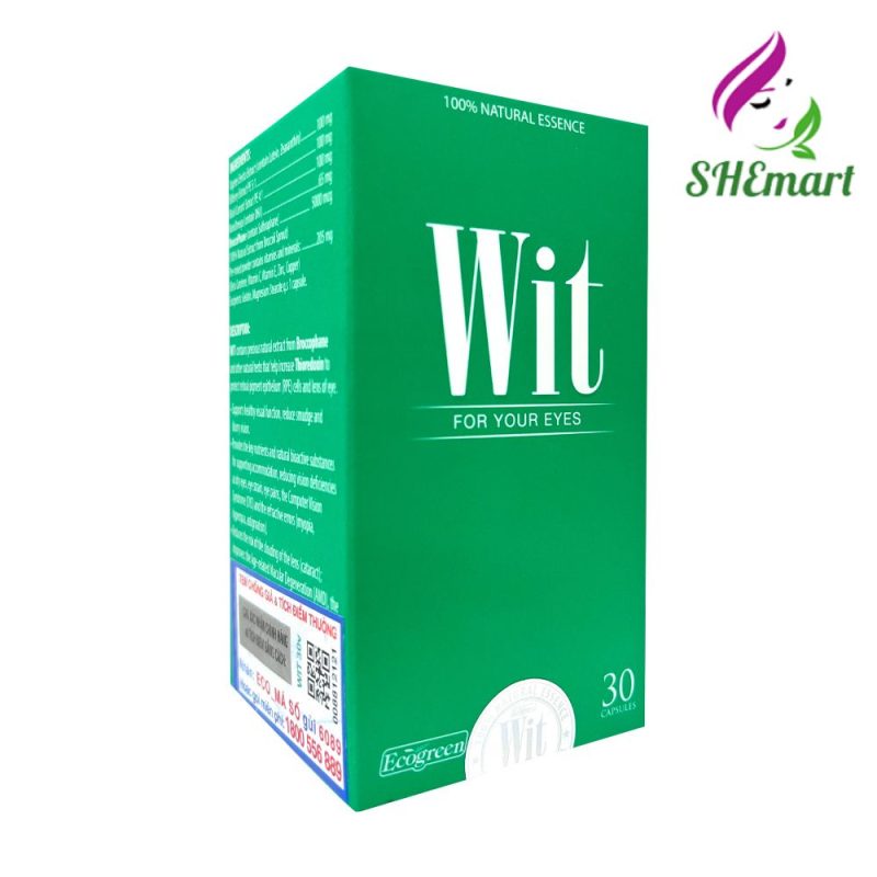 WIT to enhance vision and reduce blurred vision, bottle of 30 tablets
