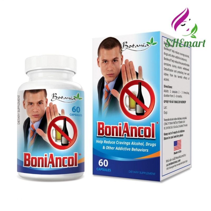 BoniAncol Botania – Helps to reduce Alcohol Addict – 60 capsules