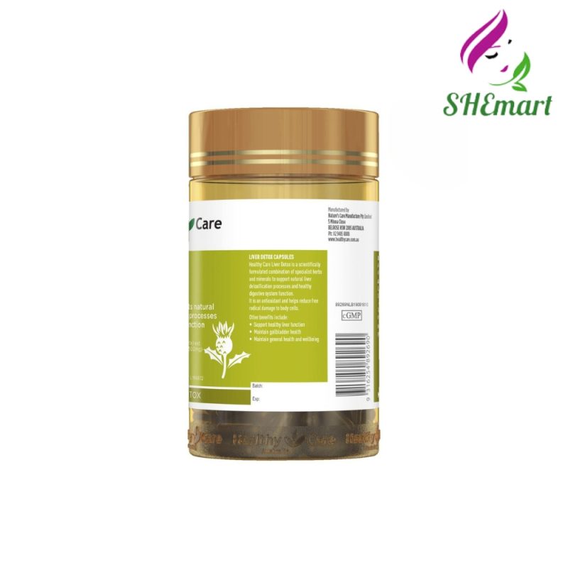 Healthy Care Liver Detox 100 Capsules Sale price$23.09
