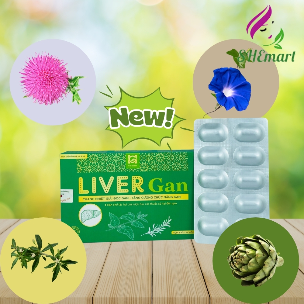 Liver detox pills, enhance liver function LIVER GAN (3 blisters x 10 tablets)