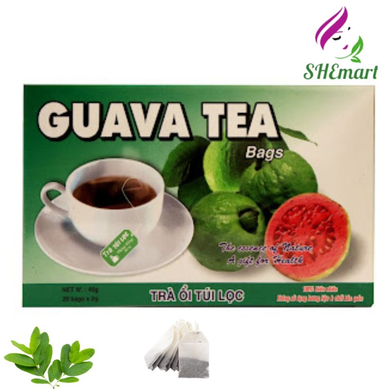 Combo 04 boxes Thong Hong Tea Guava leaf tea bags 40gr/box