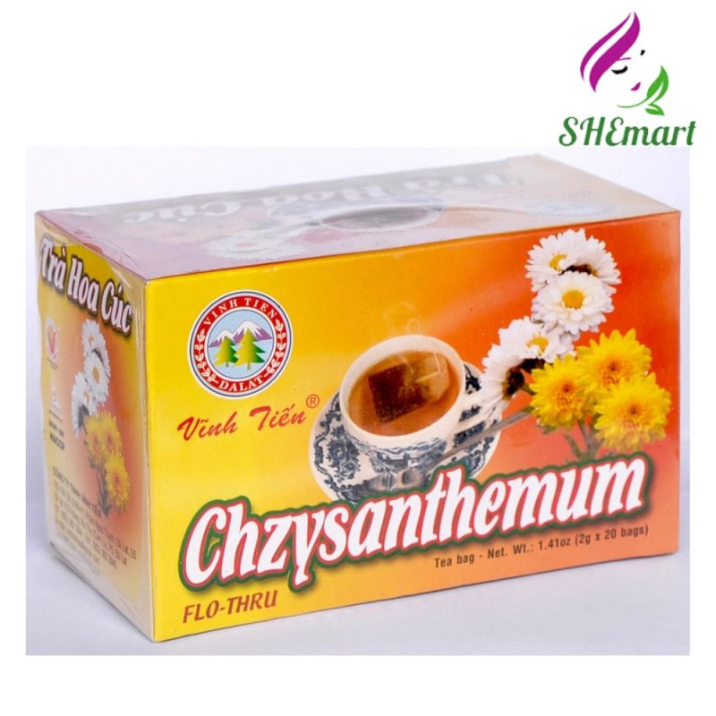 Vinh Tien Chrysanthemum Tea - For Detoxification and Vision Improvement (Box of 20 Filter Bags x 2g)
