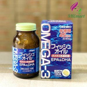 Orihiro Omega-3 fish oil pills for heart support 180 pills - Free shipping