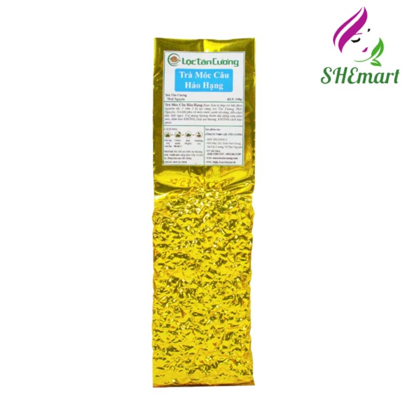 Brand Loc Tan Cuong, Premium First Grade Fish Hook Tea, Thai Nguyen Specialties, Vietnamese Tea, Young Leaves 100gr