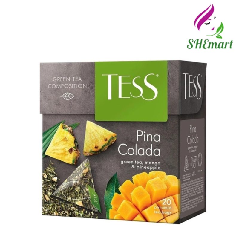 Tess Pina Colada Green Tea Composition Mango and Pineapple Leaf Tea