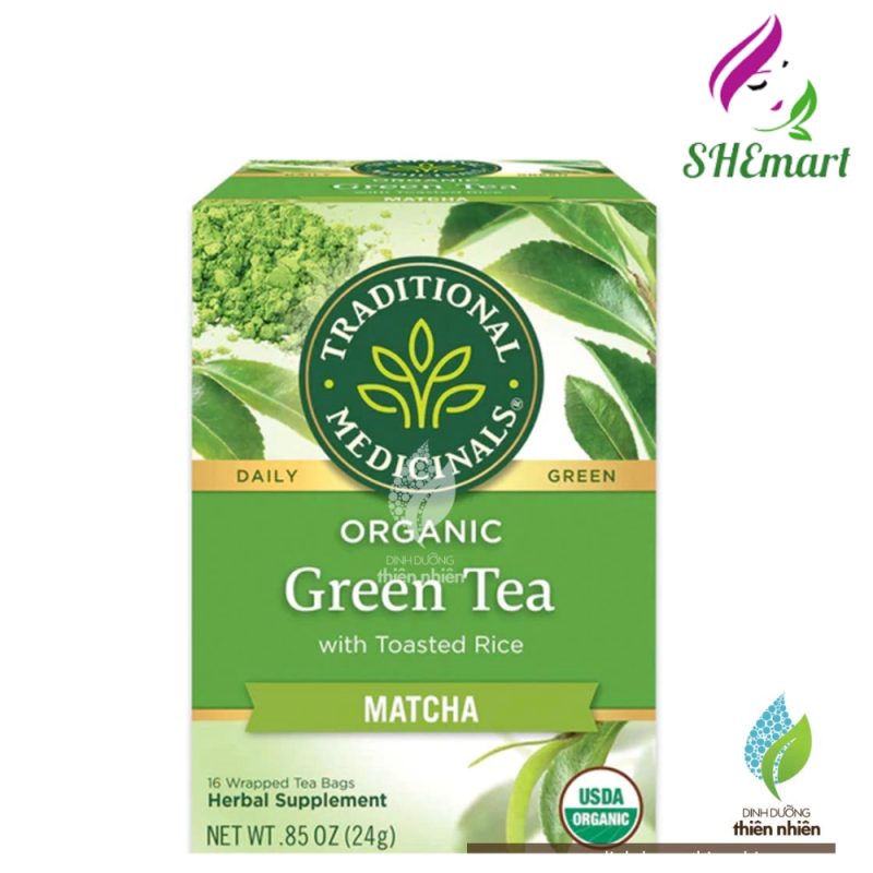 Traditional Medicinals Organic Green Tea Matcha 16 tea bags