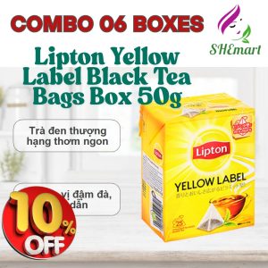 Lipton Yellow Label Black Tea Bags Box 50g (2g x 25 bags)