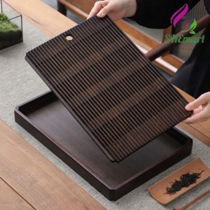 Luxurious wooden bamboo tea tray – Model KTT05 (40x28cm) Shemartglobal Freeshipping