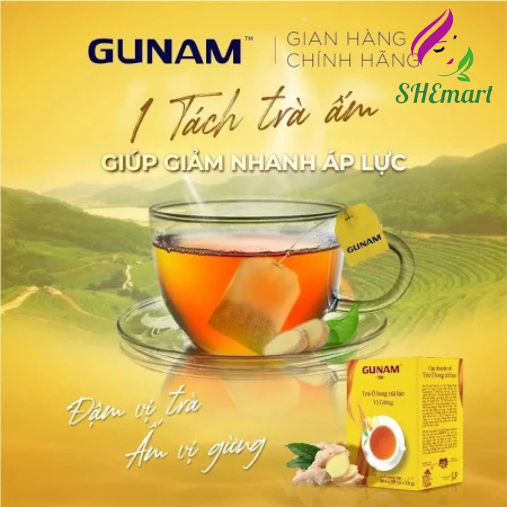 Ginger Flavored Oolong Tea Bags (GUNAM) - Free shipping