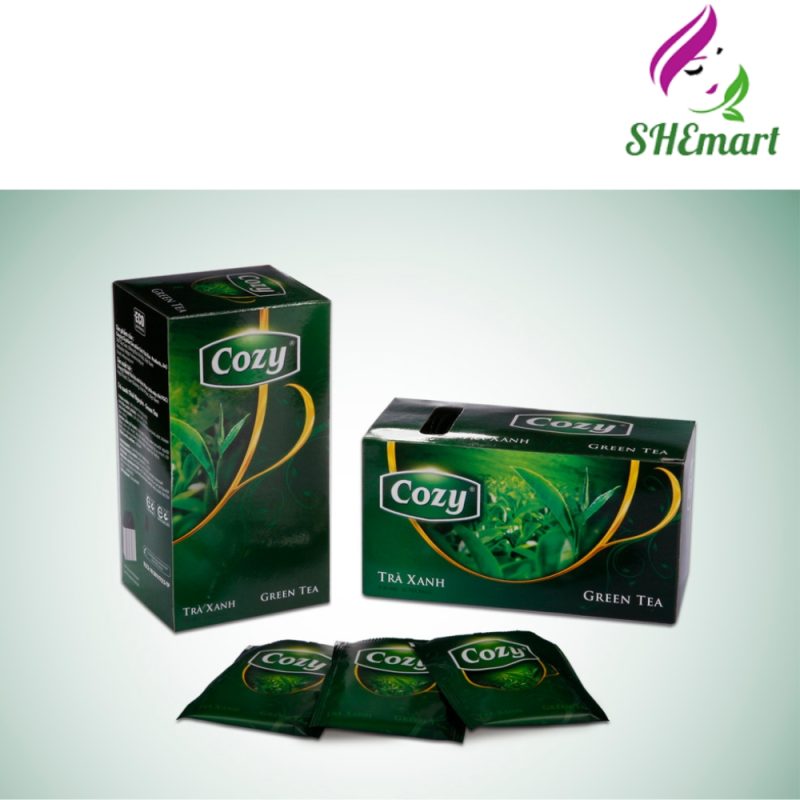 Shemartglobal Cozy Green Tea Box 50g (2g x 25 Tea Bags)